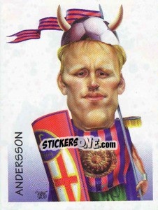 Sticker Andersson (caricatura) - Calciatori 1997-1998 - Panini