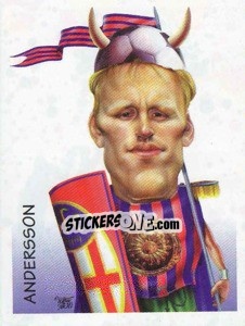 Cromo Andersson (caricatura) - Calciatori 1997-1998 - Panini