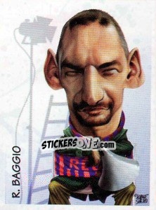 Sticker R.Baggio (caricatura) - Calciatori 1997-1998 n. 384 - Panini