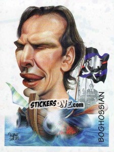 Cromo Boghossian (caricatura) - Calciatori 1997-1998 - Panini