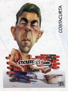 Sticker Costacurta (caricatura) - Calciatori 1997-1998 n. 392 - Panini