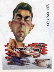 Cromo Costacurta (caricatura) - Calciatori 1997-1998 - Panini