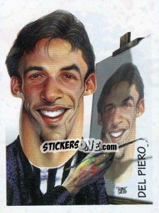 Figurina Del Piero (caricatura) - Calciatori 1997-1998 - Panini