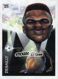 Figurina Desailly (caricatura) - Calciatori 1997-1998 - Panini