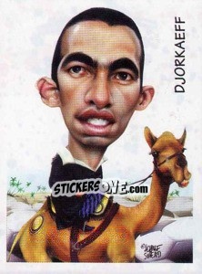 Sticker Djorkaeff (caricatura) - Calciatori 1997-1998 n. 396 - Panini