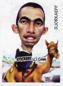 Cromo Djorkaeff (caricatura) - Calciatori 1997-1998 - Panini