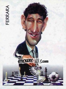 Sticker Ferrara (caricatura) - Calciatori 1997-1998 n. 397 - Panini