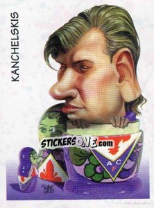 Figurina Kanchelskis (caricatura) - Calciatori 1997-1998 - Panini