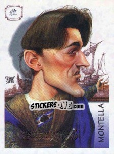 Sticker Montella (caricatura) - Calciatori 1997-1998 n. 403 - Panini