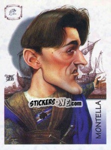 Cromo Montella (caricatura) - Calciatori 1997-1998 - Panini