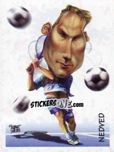 Sticker Nedved (caricatura) - Calciatori 1997-1998 n. 404 - Panini