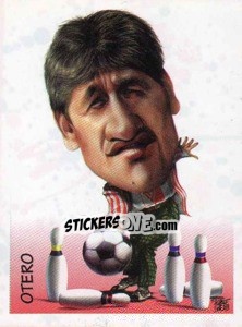 Figurina Otero (caricatura) - Calciatori 1997-1998 - Panini