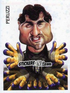 Figurina Peruzzi (caricatura) - Calciatori 1997-1998 - Panini