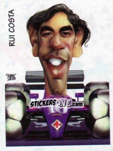 Sticker Rui Costa (caricatura) - Calciatori 1997-1998 n. 409 - Panini