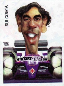 Cromo Rui Costa (caricatura) - Calciatori 1997-1998 - Panini