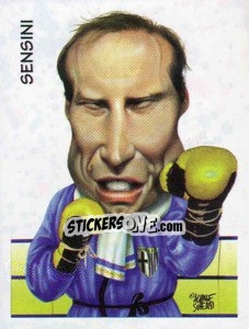 Cromo Sensini (caricatura) - Calciatori 1997-1998 - Panini