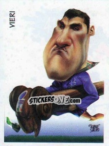 Sticker Vieri (caricatura) - Calciatori 1997-1998 n. 414 - Panini