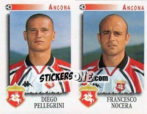 Sticker Pellegrini / Nocera  - Calciatori 1997-1998 - Panini