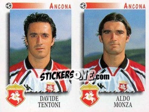 Sticker Tentoni / Monza  - Calciatori 1997-1998 n. 424 - Panini