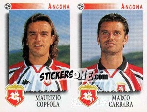 Sticker Coppola / Carrara  - Calciatori 1997-1998 n. 425 - Panini