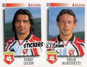 Sticker Lucidi / Martinetti  - Calciatori 1997-1998 n. 427 - Panini