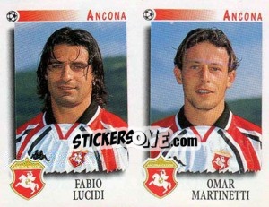 Figurina Lucidi / Martinetti  - Calciatori 1997-1998 - Panini