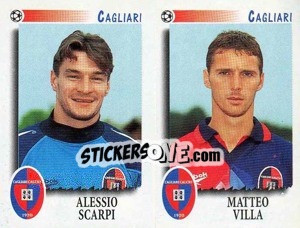 Cromo Scarpi / Villa  - Calciatori 1997-1998 - Panini
