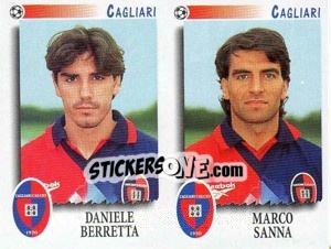 Cromo Berretta / Sanna  - Calciatori 1997-1998 - Panini