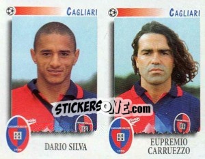 Sticker Silva / Carruezzo  - Calciatori 1997-1998 n. 436 - Panini