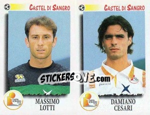Sticker Lotti / Cesari  - Calciatori 1997-1998 - Panini