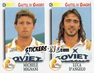 Sticker Mignani / D'Angelo  - Calciatori 1997-1998 - Panini
