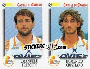 Sticker Tresoldi / Cristiano  - Calciatori 1997-1998 - Panini