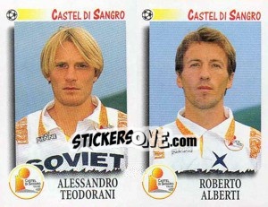 Sticker Teodorani / Alberti  - Calciatori 1997-1998 - Panini
