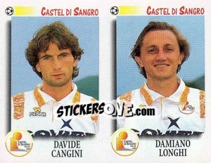 Sticker Cangini / Longhi  - Calciatori 1997-1998 - Panini