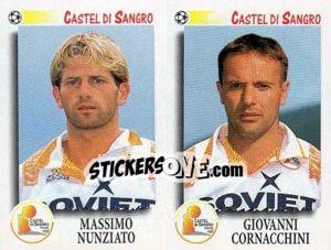 Sticker Nunziato / Cornacchini  - Calciatori 1997-1998 - Panini
