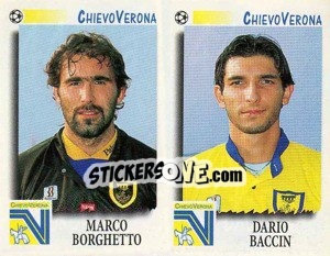 Sticker Borghetto / Baccin  - Calciatori 1997-1998 - Panini