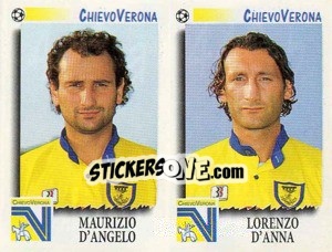 Cromo D'Angelo / D'Anna  - Calciatori 1997-1998 - Panini