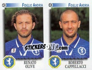 Sticker Olive / Cappellacci  - Calciatori 1997-1998 - Panini
