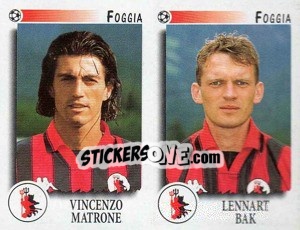 Figurina Matrone / Bak  - Calciatori 1997-1998 - Panini