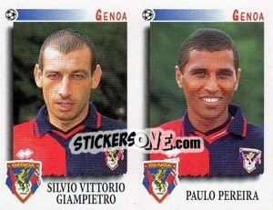 Cromo Giampietro / Pereira  - Calciatori 1997-1998 - Panini