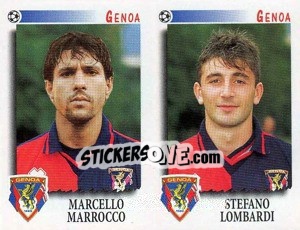 Sticker Marrocco / Lombardi  - Calciatori 1997-1998 n. 477 - Panini