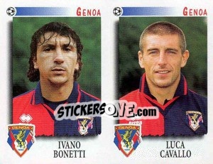 Sticker Bonetti / Cavallo  - Calciatori 1997-1998 n. 478 - Panini