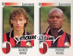 Sticker Rossi / Wome - Calciatori 1997-1998 n. 488 - Panini