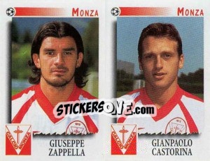 Sticker Zappella / Castorina  - Calciatori 1997-1998 - Panini