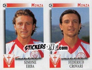 Sticker Erba / Crovari  - Calciatori 1997-1998 n. 496 - Panini