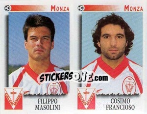 Sticker Masolini / Francioso  - Calciatori 1997-1998 - Panini