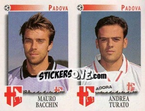 Sticker Bacchin / Turato  - Calciatori 1997-1998 - Panini