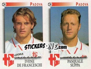 Figurina De Franceschi / Suppa  - Calciatori 1997-1998 - Panini