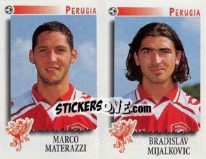 Sticker Materazzi / Mijalkovic  - Calciatori 1997-1998 - Panini