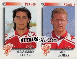 Figurina Cucciari / Emmers  - Calciatori 1997-1998 - Panini